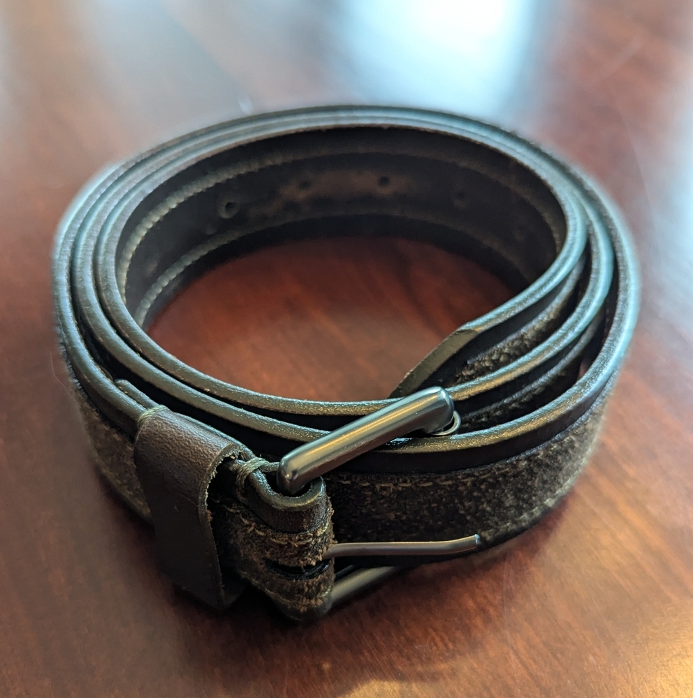James Campbell Men's Leather Belt, Size 38